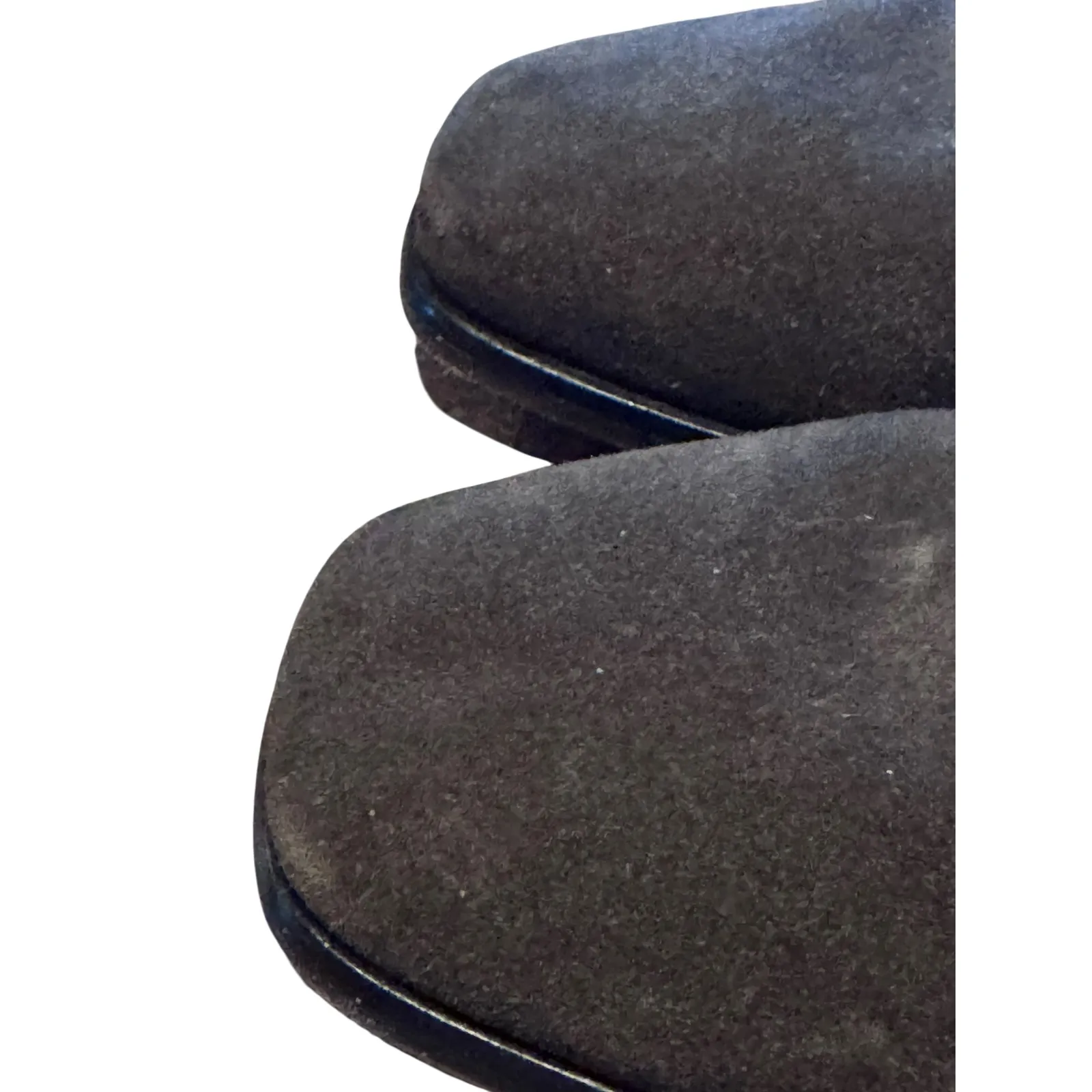 Patina Portland Leather Green Suede Block Heel booties Minimalist Handmade Size 7 - Image 7