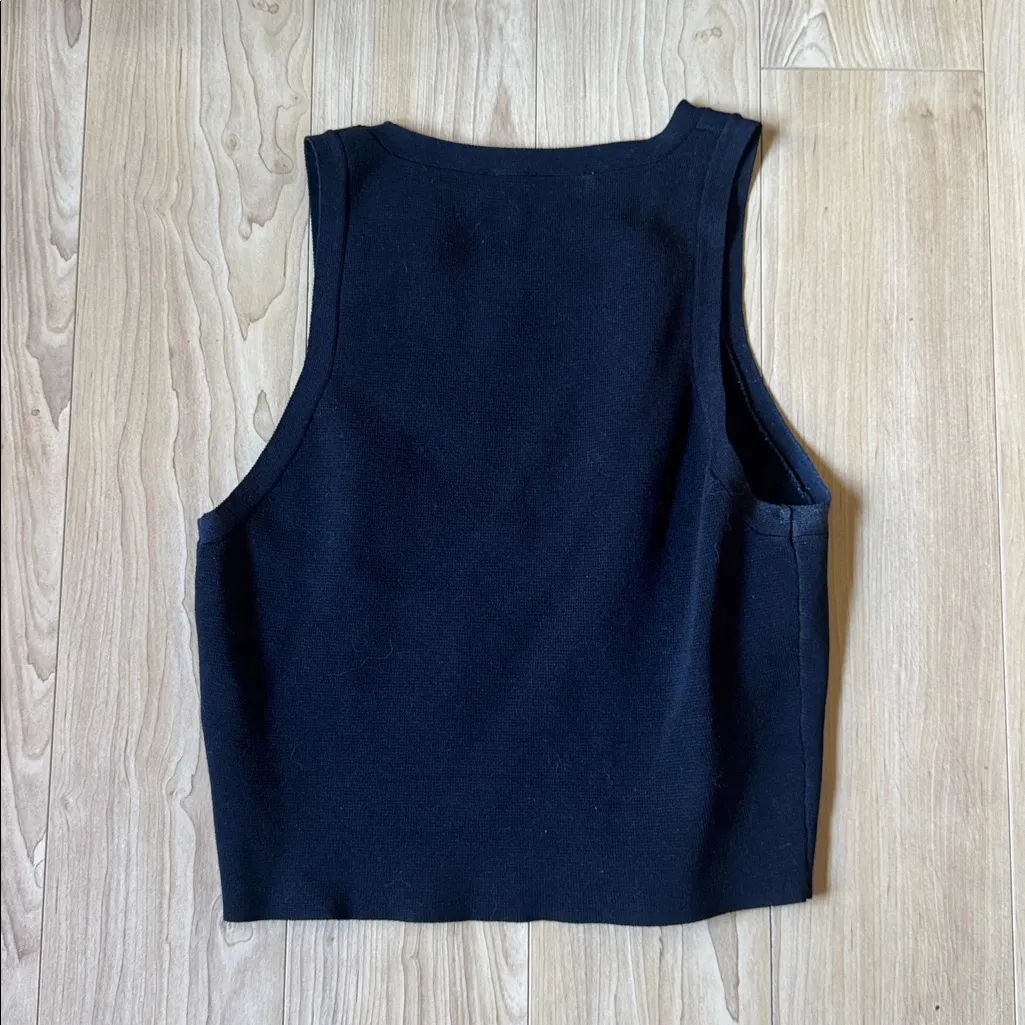 Zara Classic Black Tank Top - Image 3