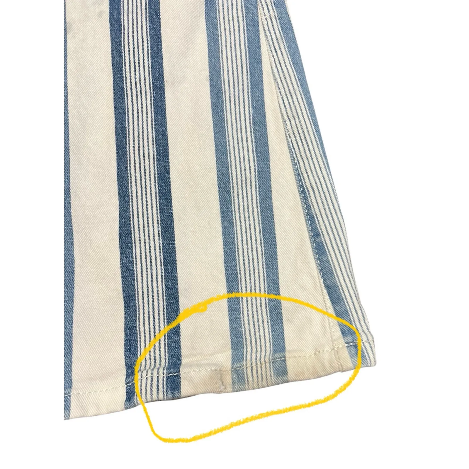 Wrangler Women's Retro Bailey High Rise Flare Jeans Blue White Stripes 28x34 - Image 12