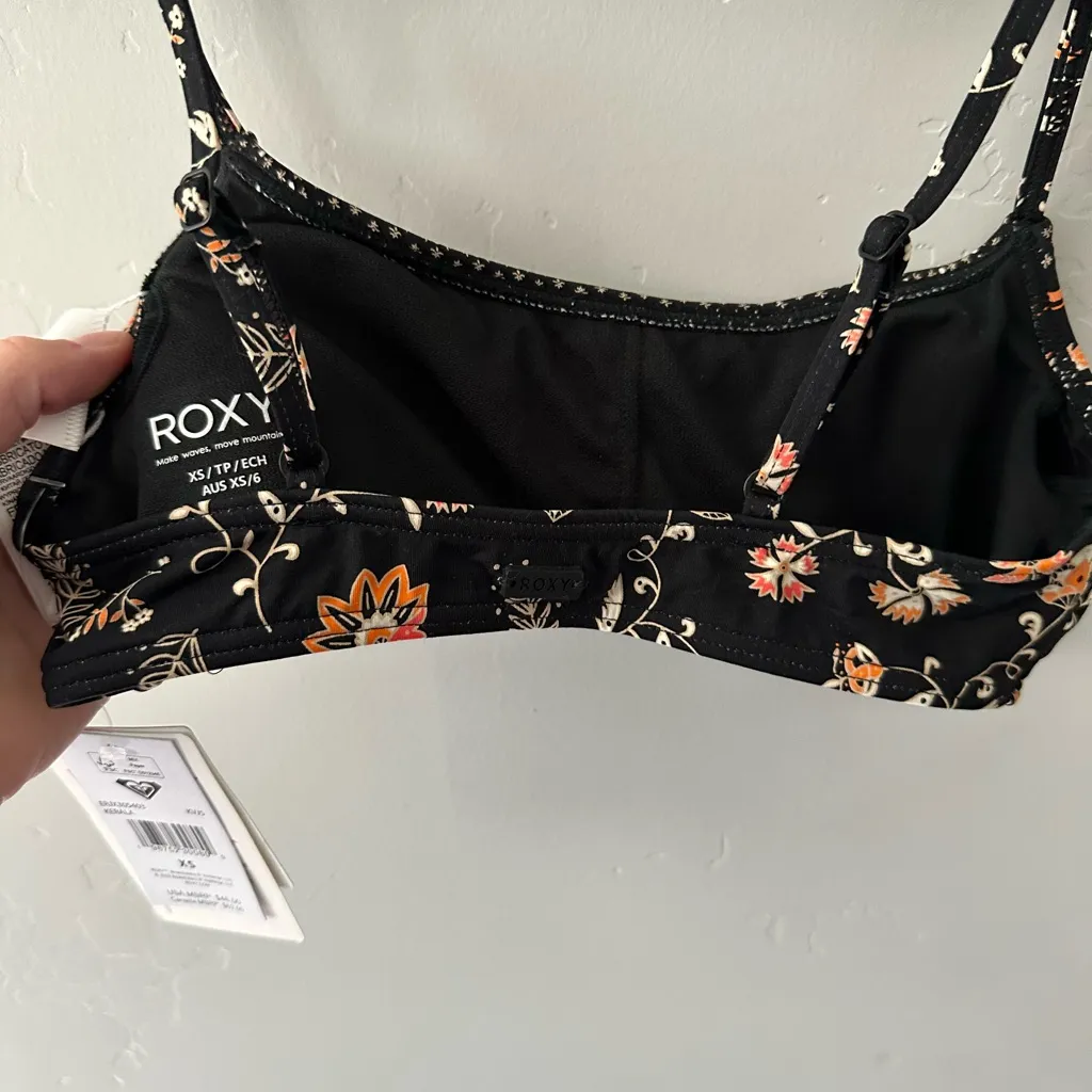 Roxy Floral Black Bikini - Image 2