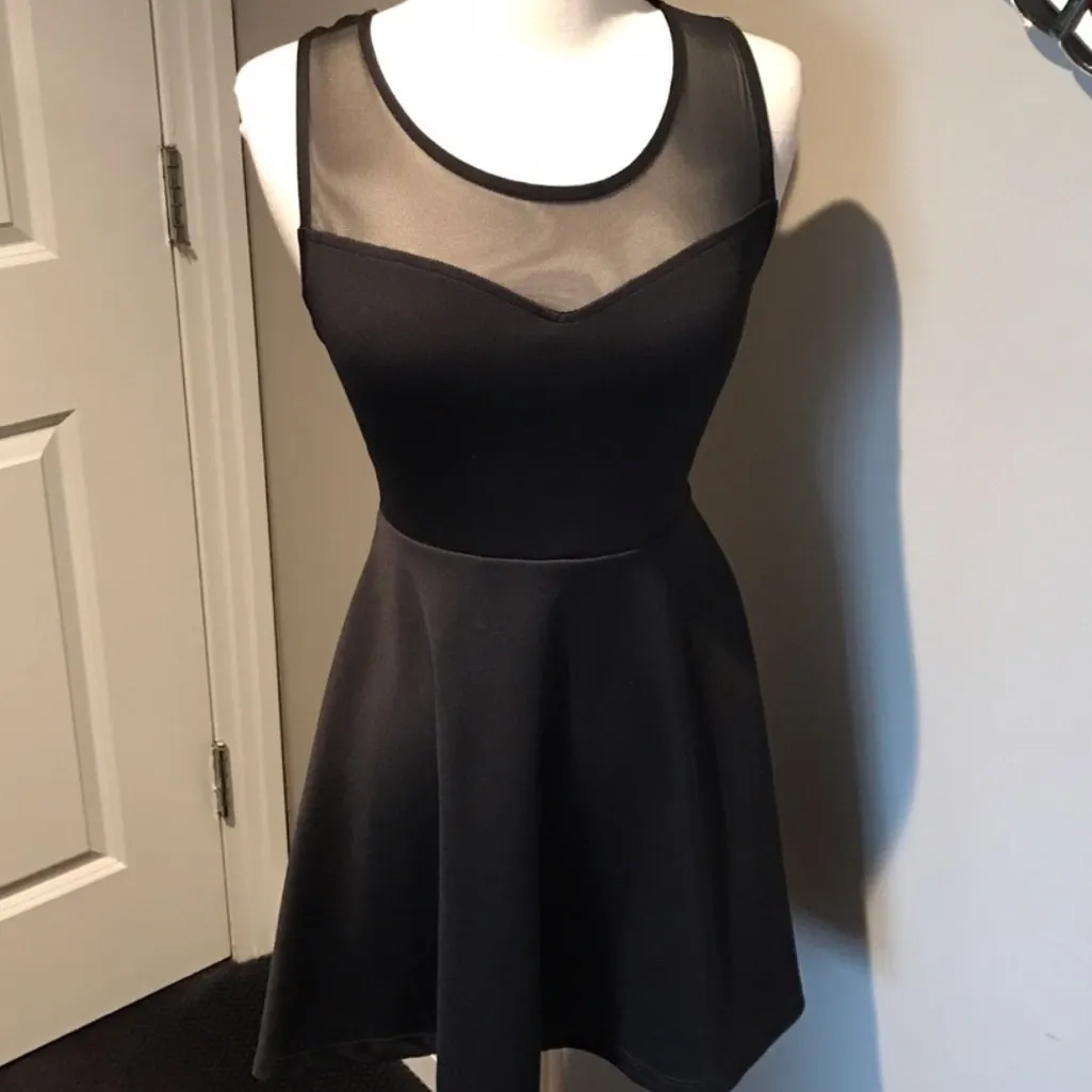 Black Dress with Back Bow - Image 3