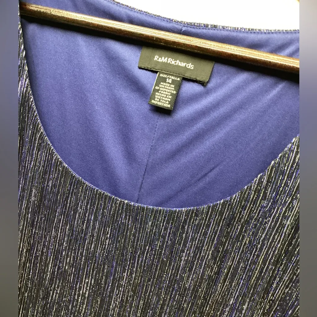 R & M Richards shimmer jacket dress. Size 14 - Image 8