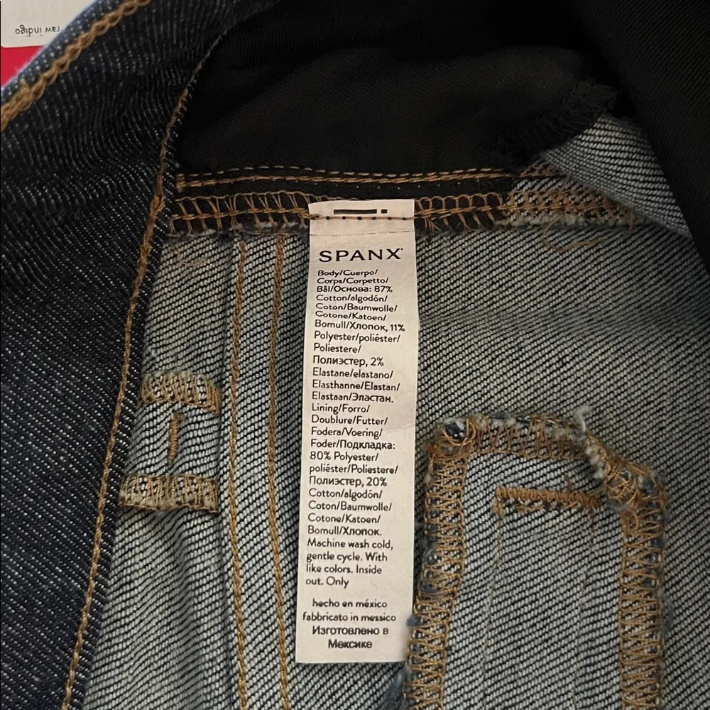 Spanx Pull On Pintuck Flare Jeans High Rise NWT Size M - Image 11