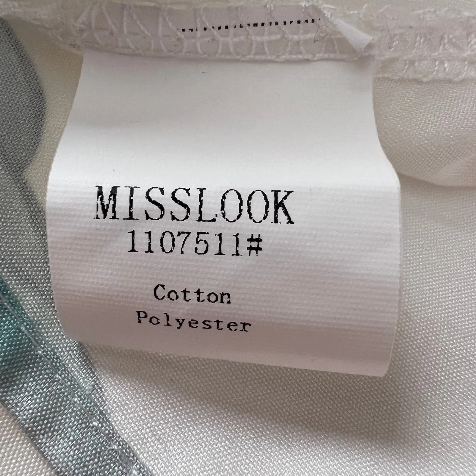 Miss Look Floral Top Womens Large Mature Modest Art Lightweight Career Workwear White - Image 9