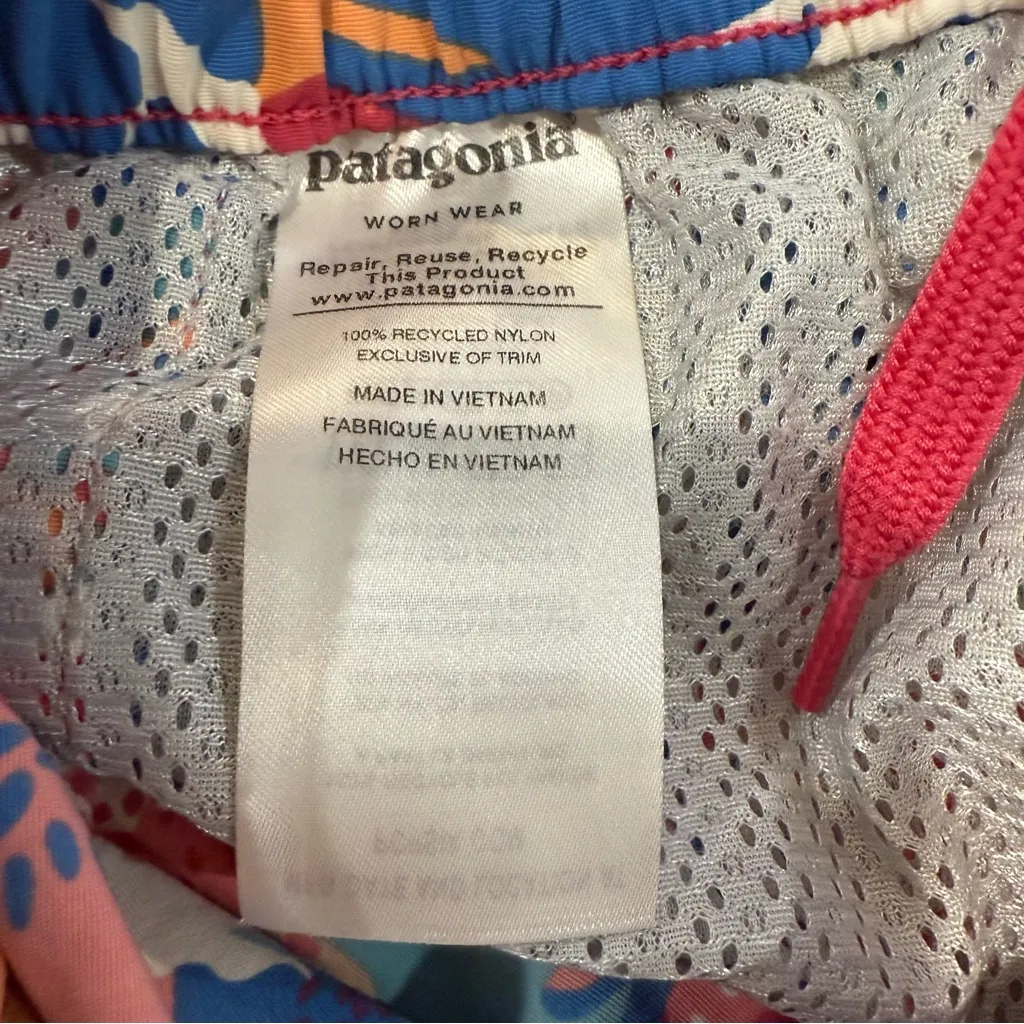 Patagonia Barley Baggies 2.5” Pull On Shorts Women’s XS Wild Waratah Reef Pink - Image 8