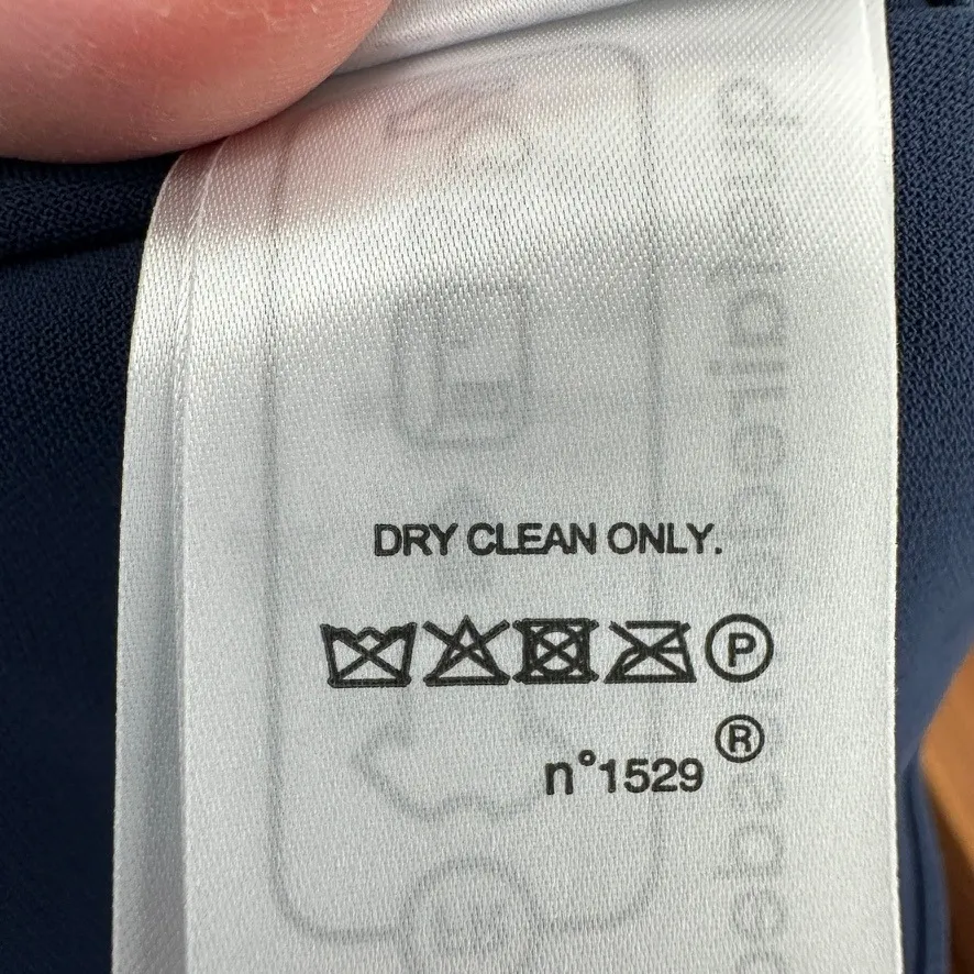 Lauren Ralph Lauren Buckle-Trim Double-Faced Crepe Dress in Refined Navy 16W - Image 15