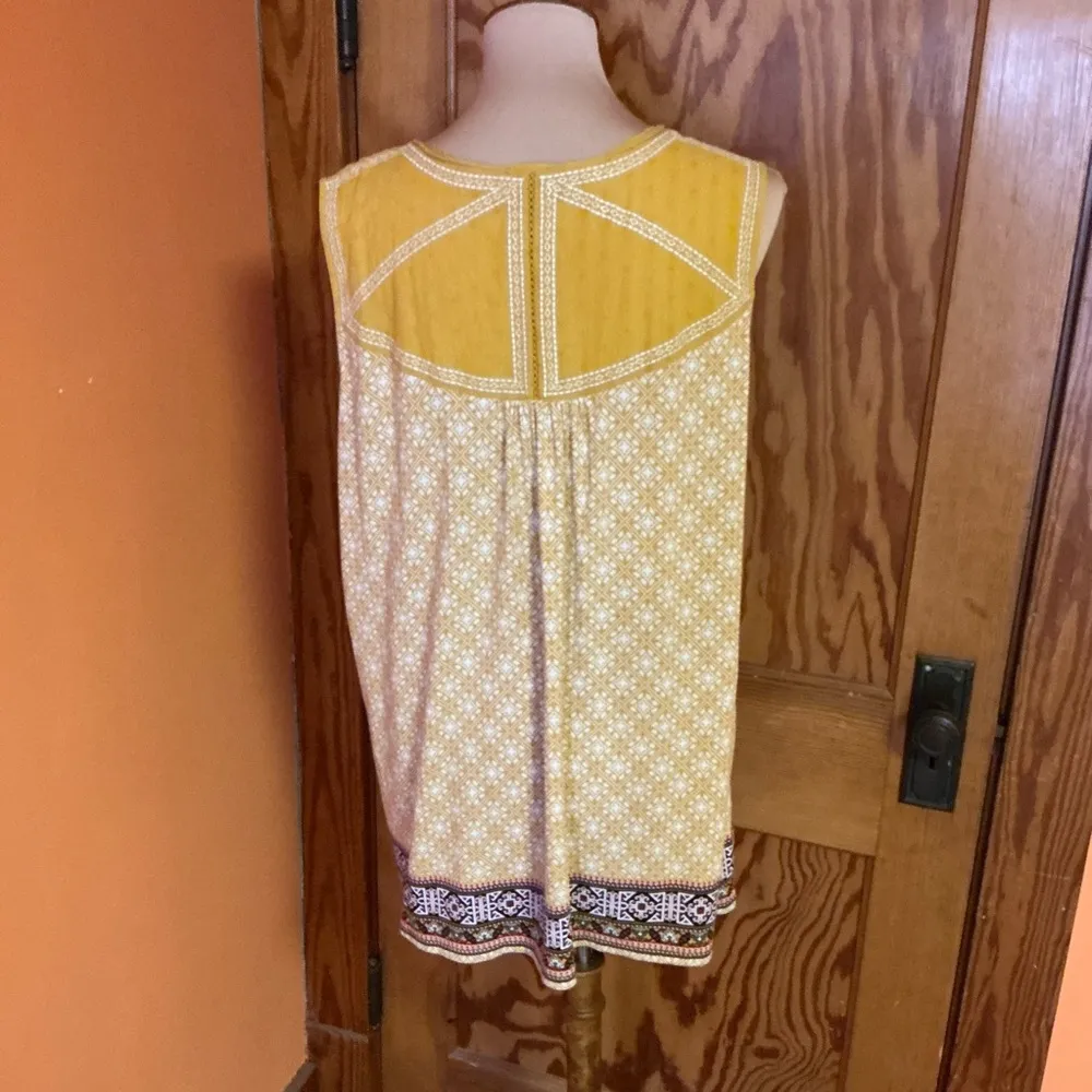 Eliane Rose Ethnic Summer Boho Top Gold Size 1X - Image 13