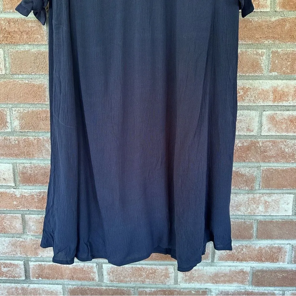 Soft Surroundings Destin Gauze Knee Length Dress Women’s Large Cold Shoulder - Image 4