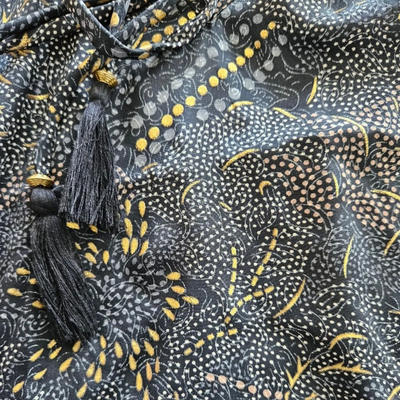 Black Floral Halter Neck Dress Size L - Image 4