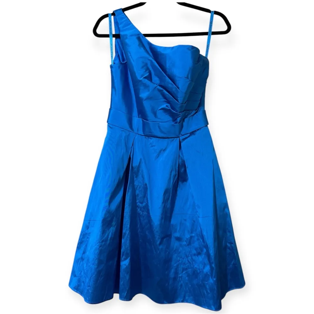 Angelina Faccenda size 11/12 elegant blue one shoulder dress prom formal wedding - Image 12