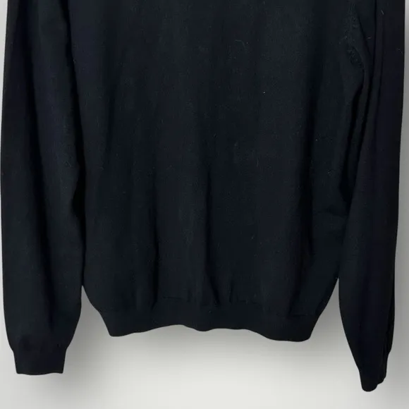 City Chic Black Lace Trim Crystal Button Cardigan Medium V-Neck Knit Sweater - Image 7