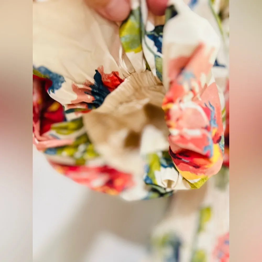 Abercrombie & Fitch Smocked Drop Waist Off Shoulder Floral Maxi Sundress… - Image 12