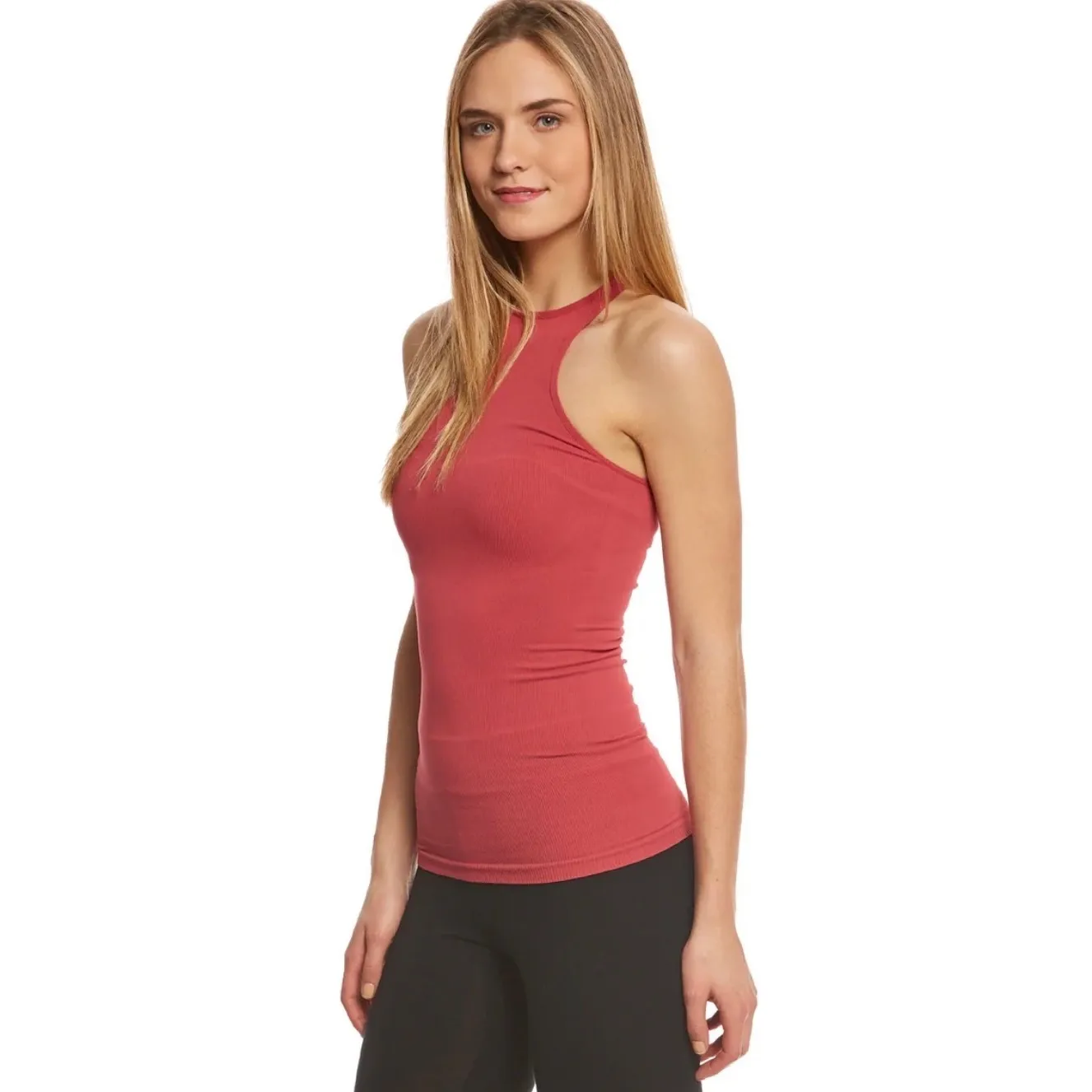 FP Movement Ribbed Racerback Tank Top Coral Pink M L G - Image 5