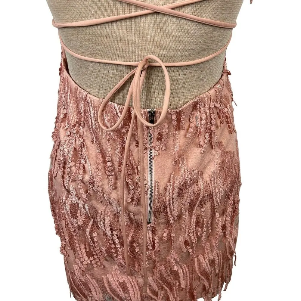 Lulus Size Large Making Magic Blush Pink Lace - Image 7