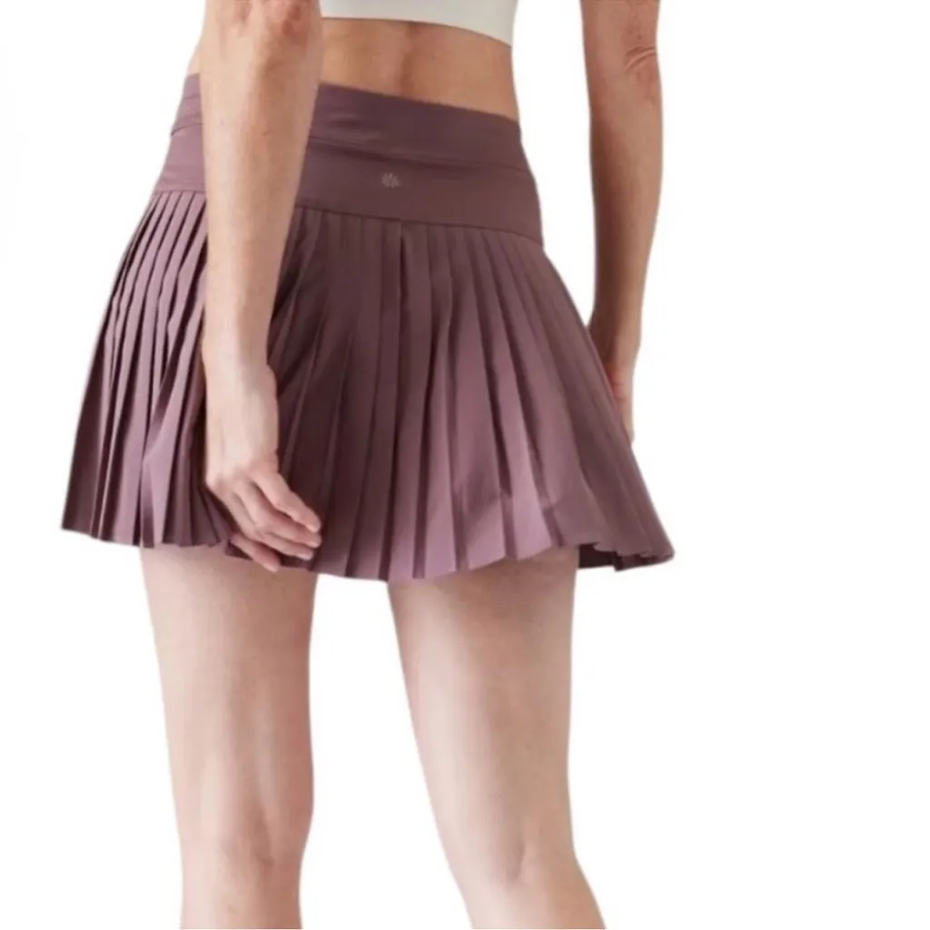 Athleta Women’s Advantage Pleated Skort XL Damask Mauve Purple Tennis Pickleball - Image 8