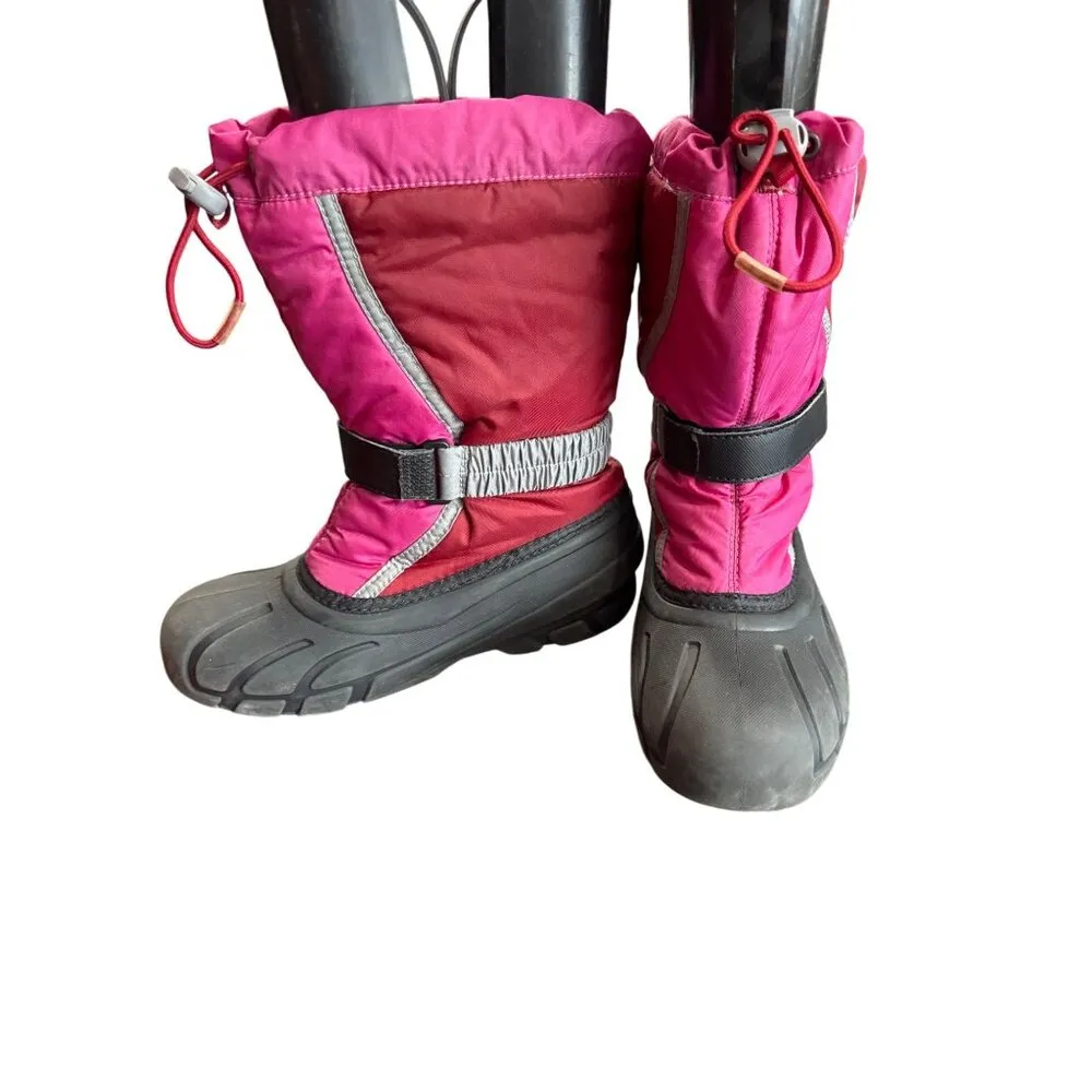 Sorel Womens Red Pink black Waterproof Winter Boots Size 5 SKU8110 - Image 2