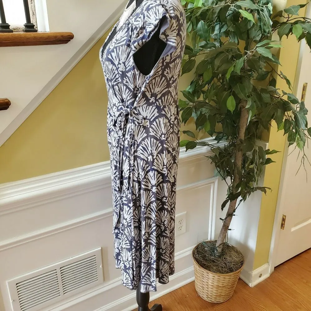 Fresh Produce XS Dress Gray Cap Sleeve Shell Print - Image 4