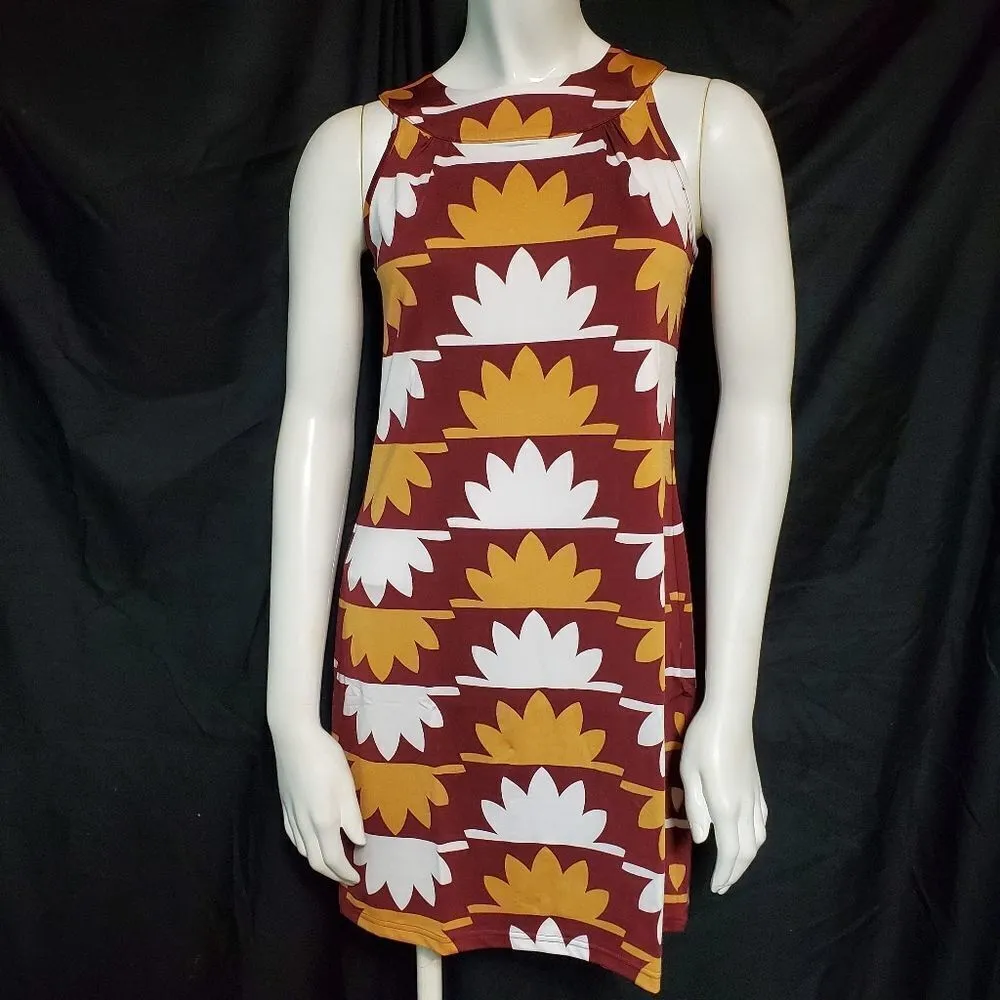 NWT Tracy Negoshian Gene Garnet Gold Dress (XS) - Image 3