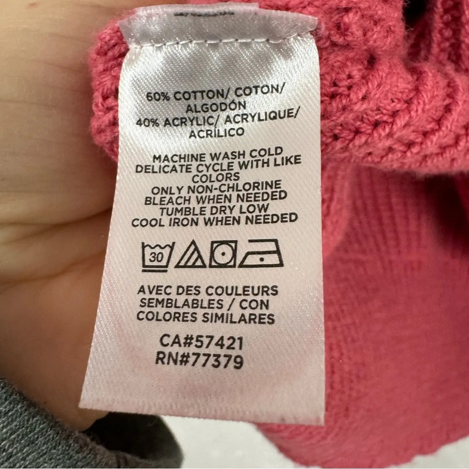 Ann Taylor Ribbed Knit Oversized Sweater Womens XL Mock Neck Slouchy Fall Preppy - Image 6