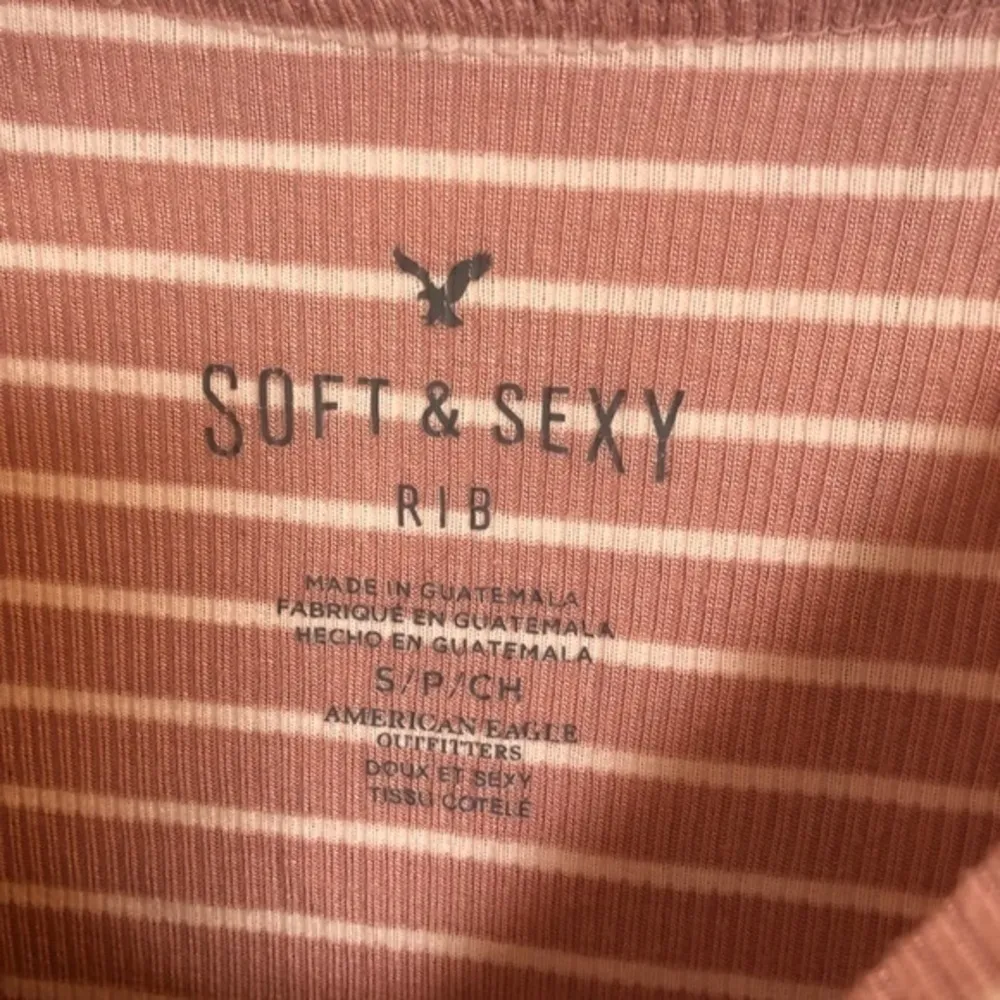 American Eagle ribbed soft & sexy short sleeve top - Image 2