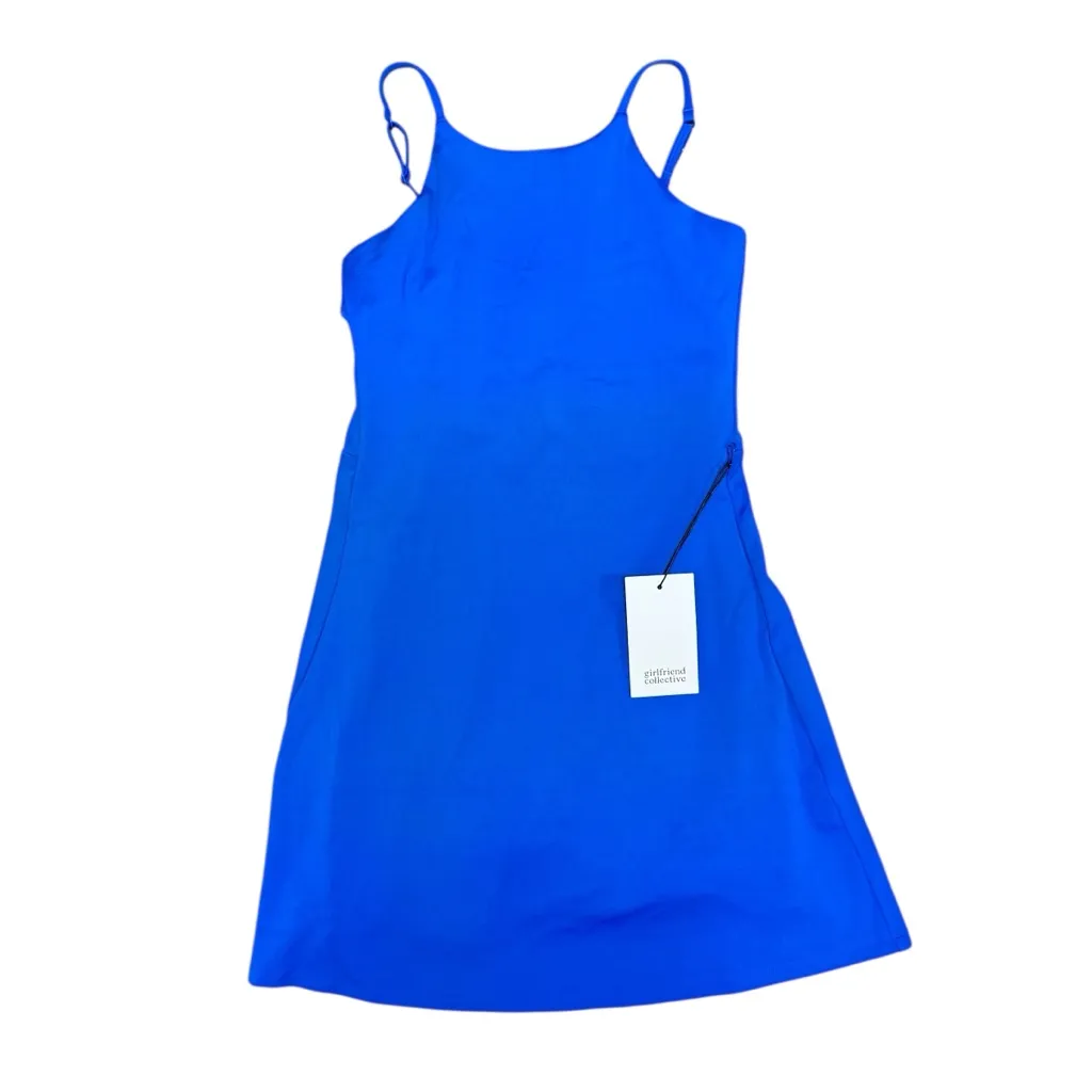 NEW Girlfriend Collective Naomi Athletic Workout Mini Dress Blue Medium M NWT - Image 6
