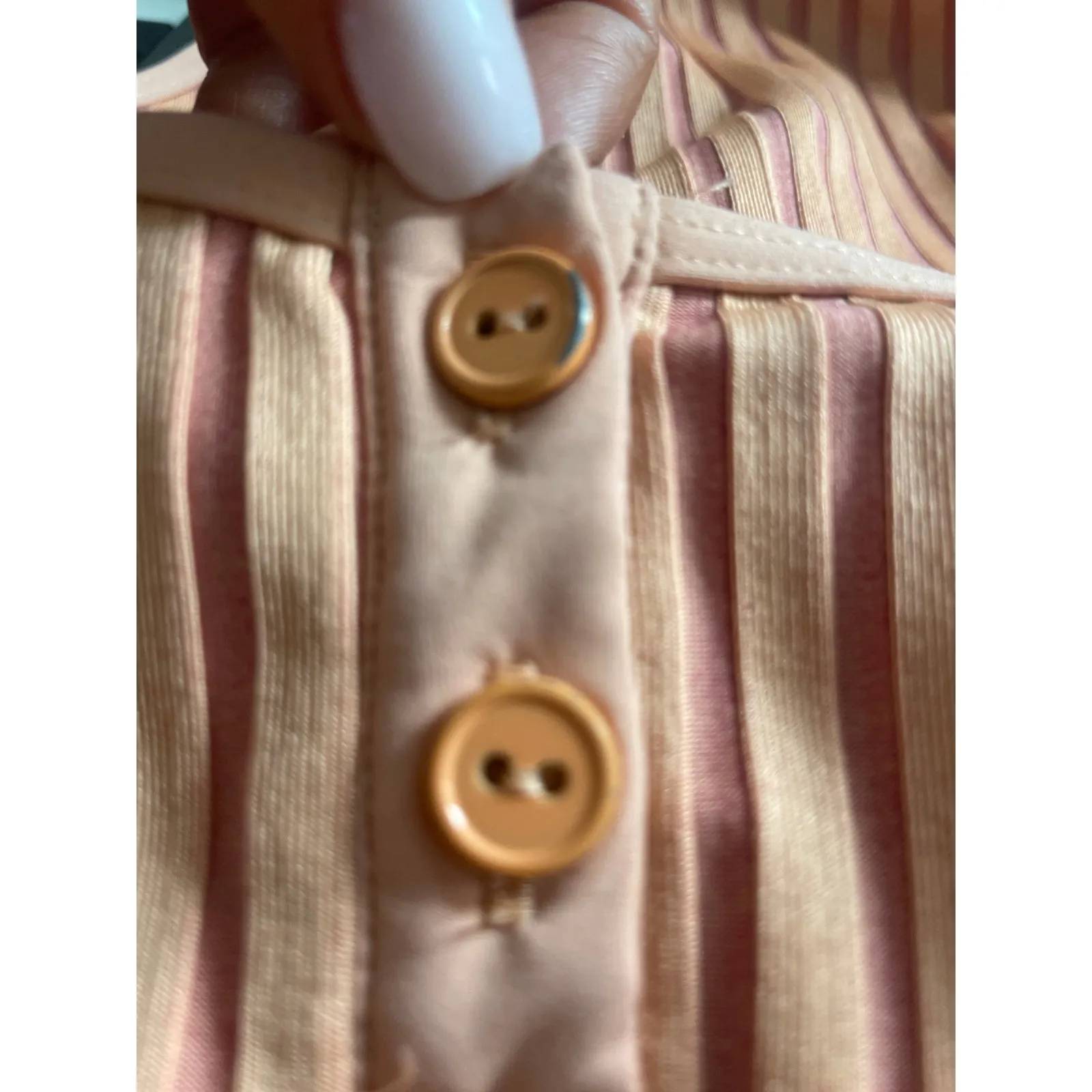 L*SPACE Float On Ribbed One Piece Swimsuit w Buttons Size 4 Small S Henley - Image 7