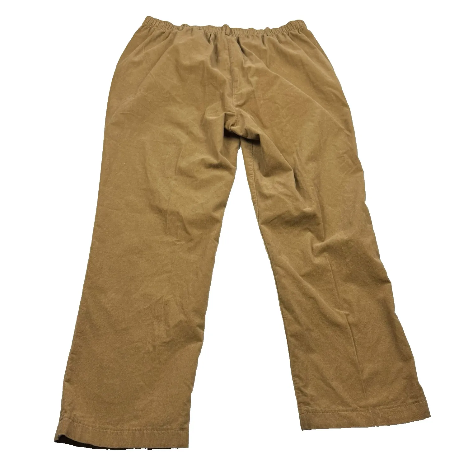 Lands' End Women's Size 16 P Corduroy Pants Brown Soft High Rise Straight Leg - Image 2