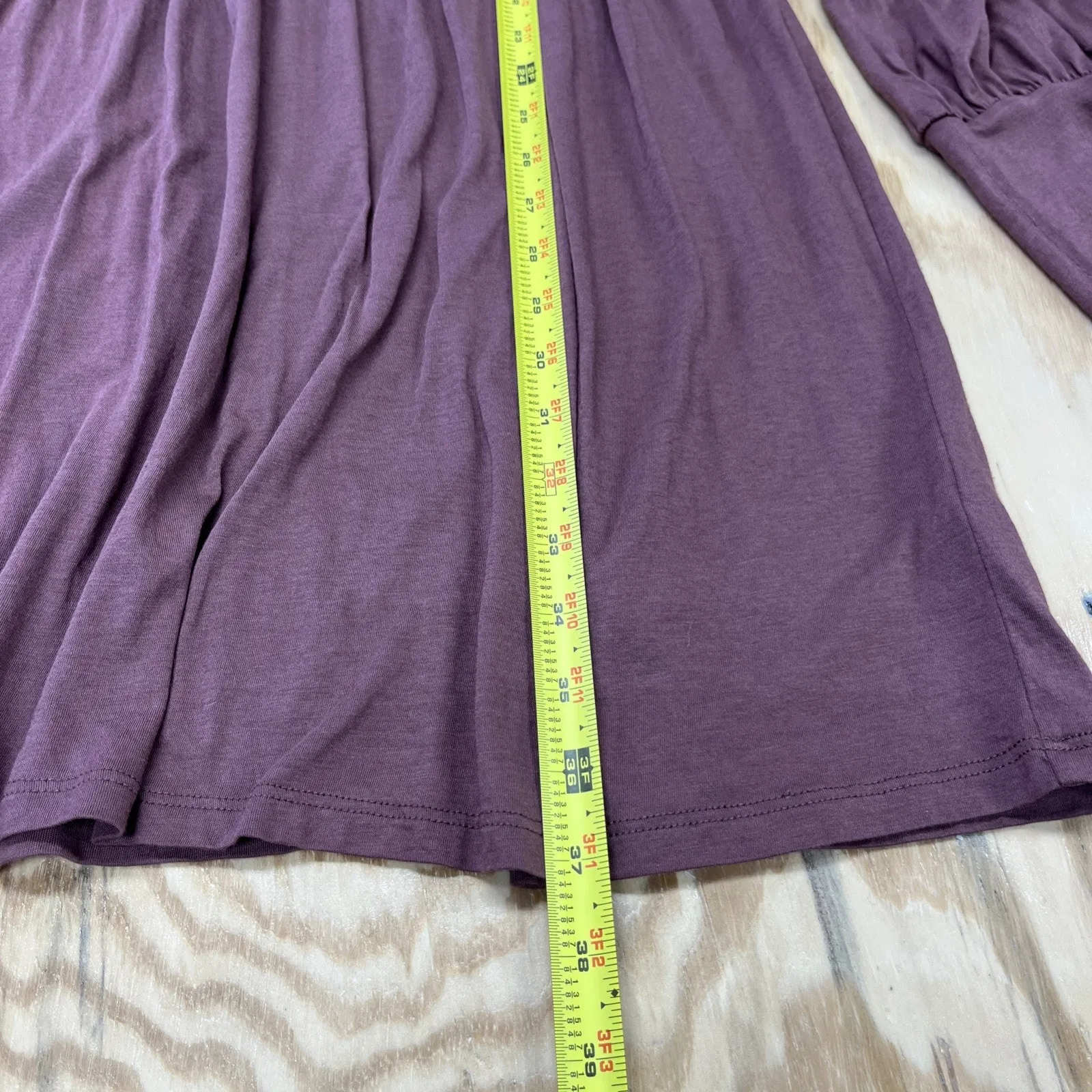 Peruvian Connection Nicole Tunic Dress Pima Cotton Blend Rum Raisin Medium - Image 10