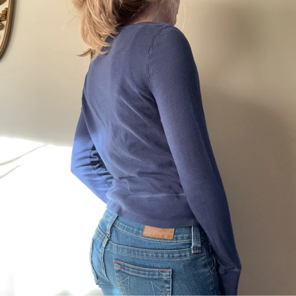 Y2K Aeropostale Navy Cardigan - Image 8