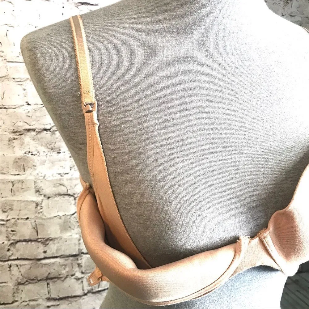 Motherhood Maternity Nude Tan Nursing Bra Demi 38C - Image 2