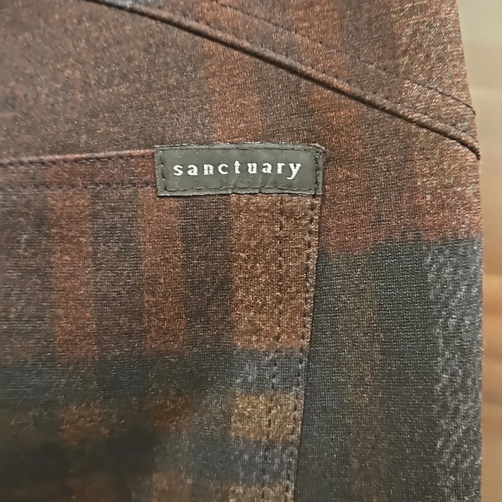 💕ANTHROPOLOGIE💕 Sanctuary Plaid Runway Leggings ~ Brown Motif Medium M NWOT - Image 14