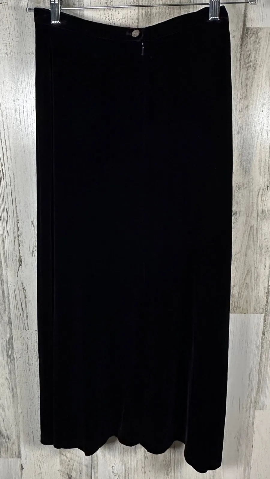 Laura Ashley Vintage Purple Velvet Maxi Skirt – Silk Blend – Size 8 – MSRP $160 - Image 1