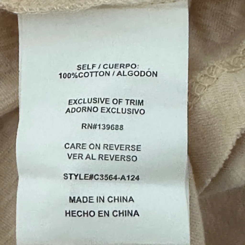 coco + jaimeson embroidered floral cream/pink longsleeve peplum blouse NWT - Image 8