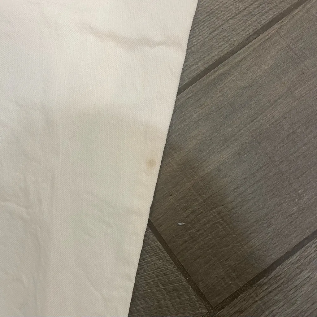 Zara Wide Leg Full Length High Rise White Jeans - Image 6