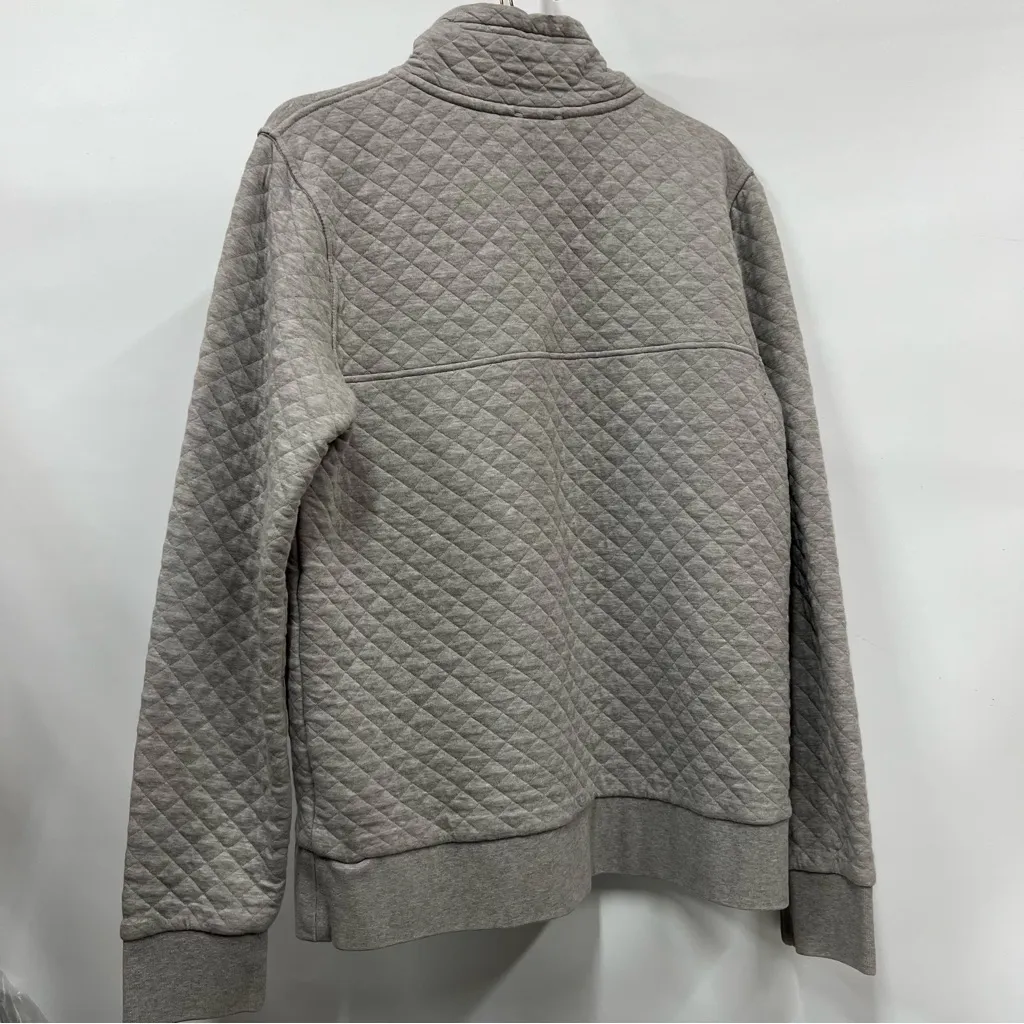 Patagonia  Quilted Gray sweatshirt organic cotton snap pullover Sweater - Image 10