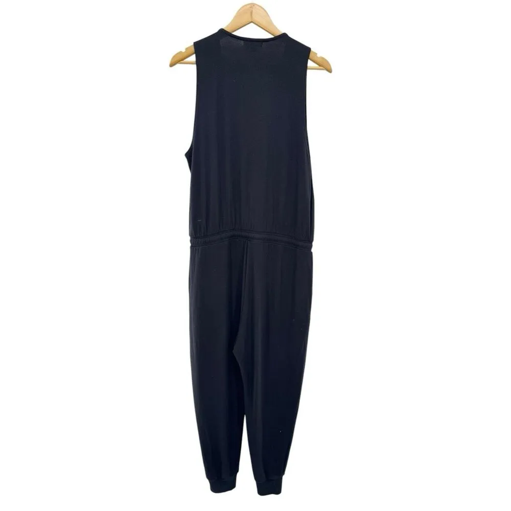 Beyond Yoga Easy Gather‎ Midi Jumpsuit Black Large Lounge Style # MB6140 - Image 8