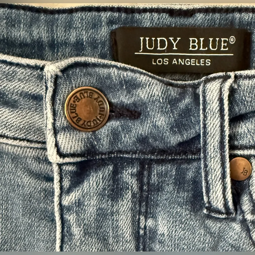 JUDY BLUE Mid Rise Medium Wash 9/29 Tummy Control Classic Skinny Jean JB88525 - Image 3