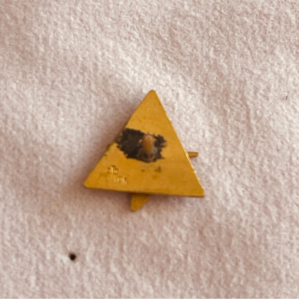 Vintage 1/10k NAA Pilot Pin W/ Ruby BAYSIDE Gold - Image 2