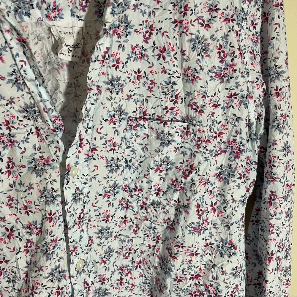 Frank & Eileen Barry Button Down Shirt Blue Size M - Image 7