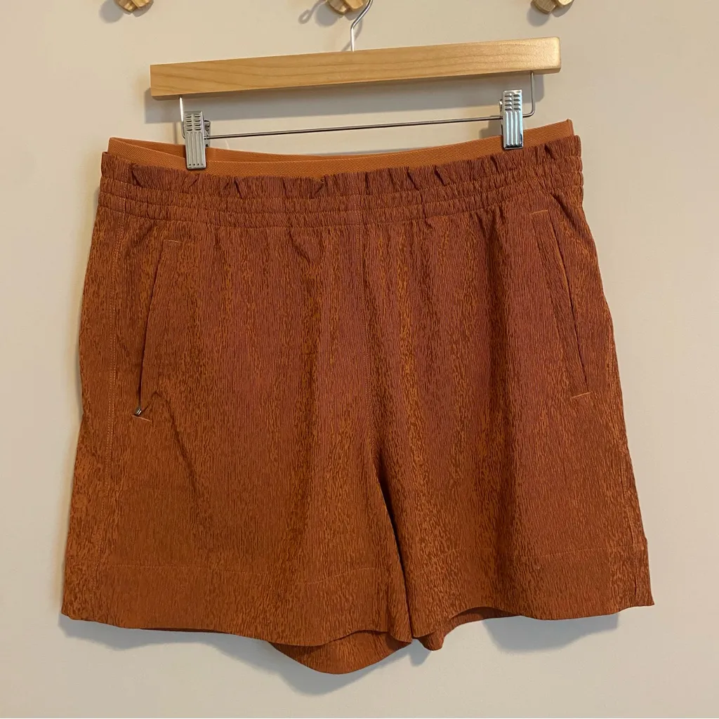 Athleta Echo Shorts in Burnt Orange size 12 - Image 2