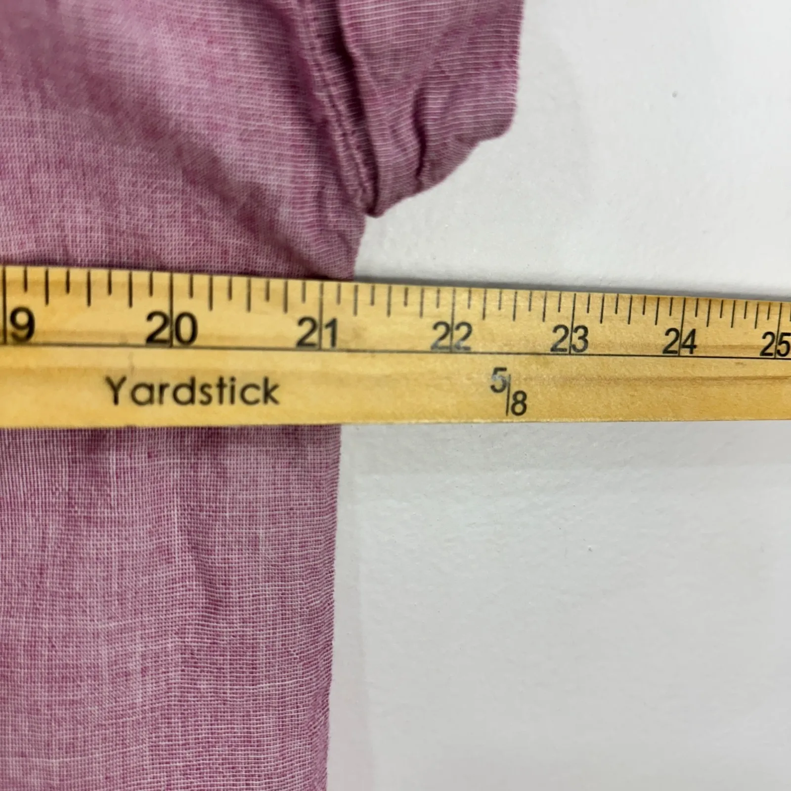 Lola River Shirt M Pink 100% Cotton Button Down Short Sleeve Preppy Casual Top Size M - Image 6