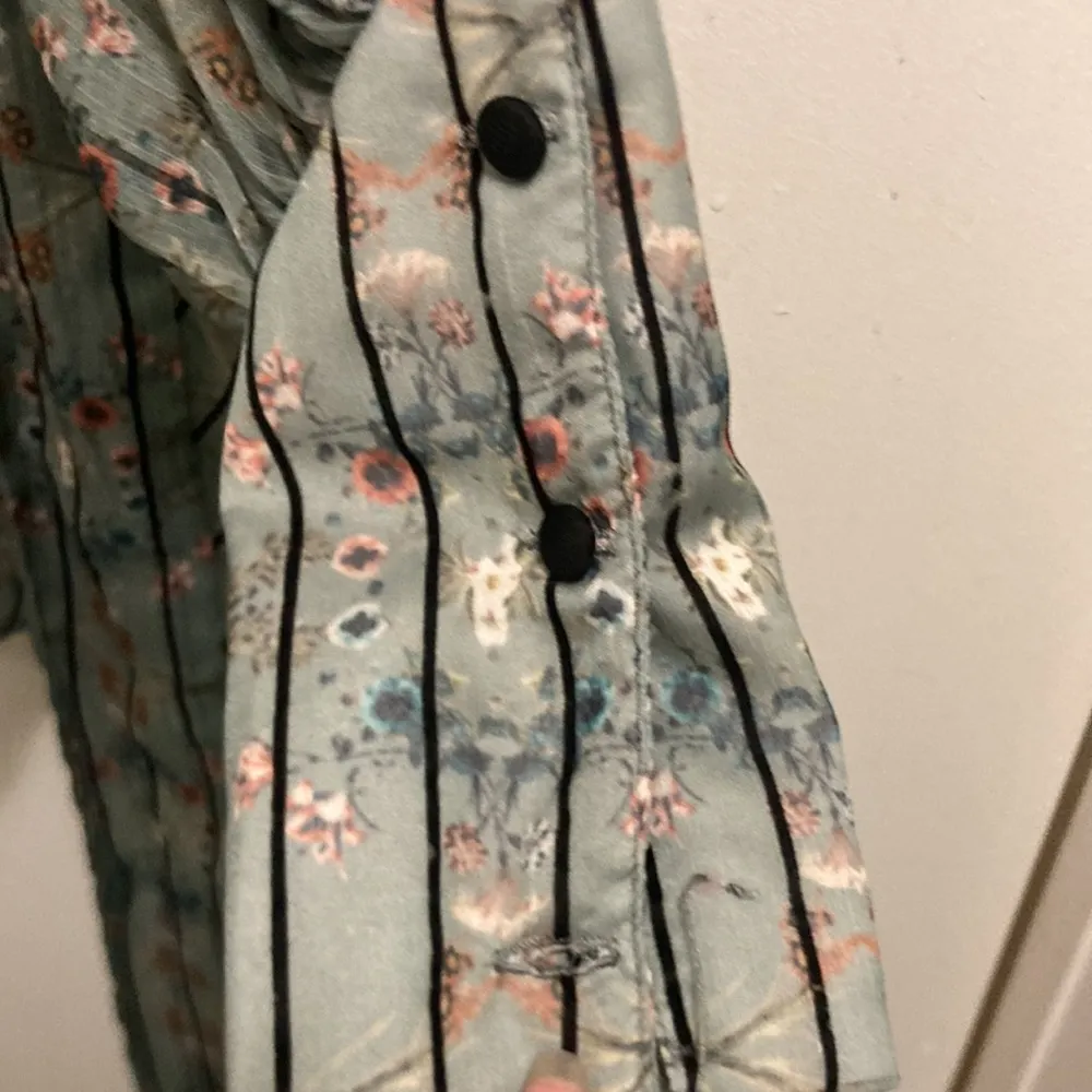 Anthropology Eva Franco S/M Green Floral Dress/Swim cover up - Image 8