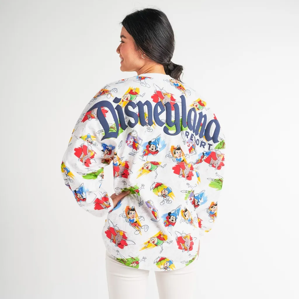 Disney Parks Ink & Paint Spirit Jersey featuring classic animated characters White Size M - Image 16