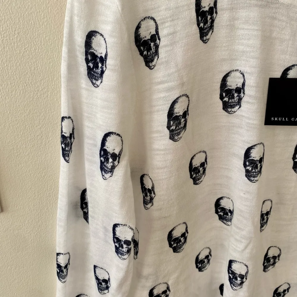 🛑SOLD🛑 NWT Skull Cashmere 100% Cotton Long-sleeve T shirt S - Image 5
