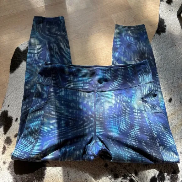 LULULEMON Invigorate High Rise Tight 25" Foil In Shapeshifter Flux Blue Size‎ 12 - Image 4