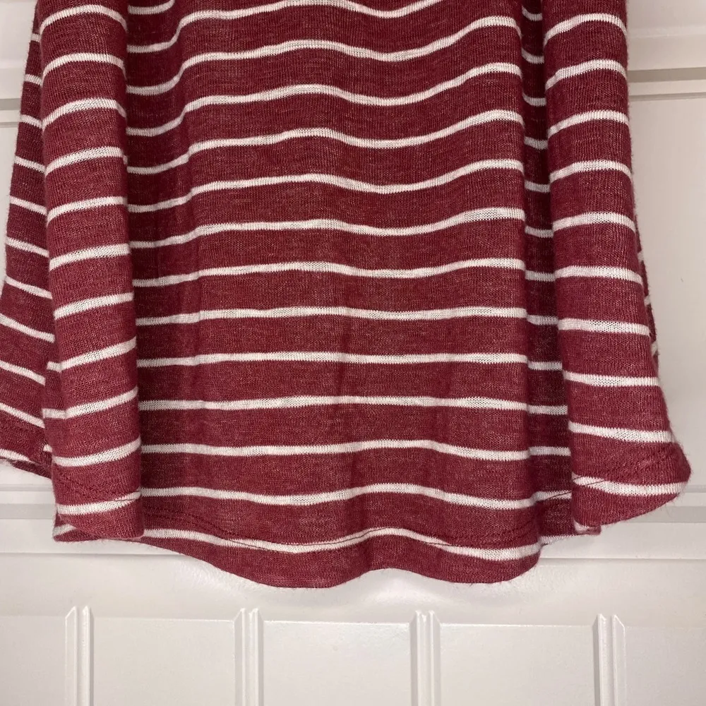 SO Maroon/White Striped Tank Top - Image 3