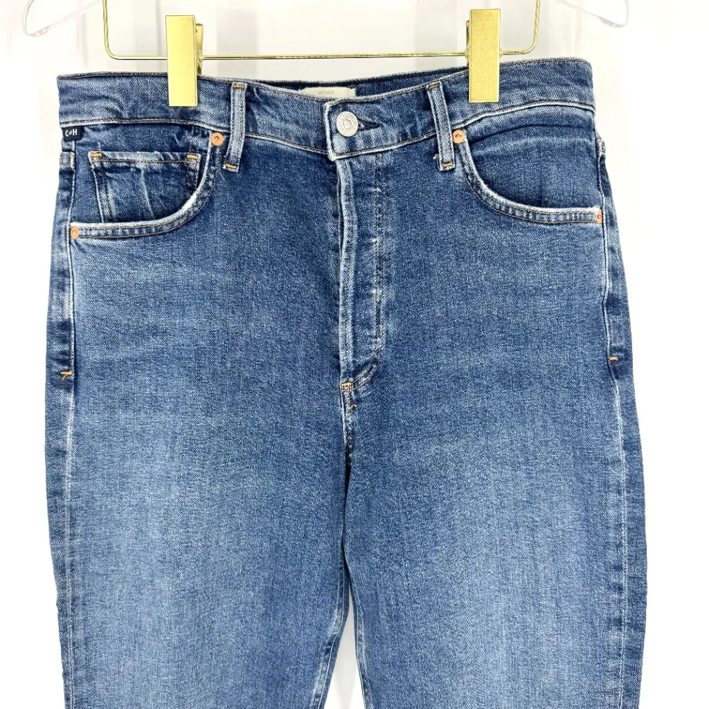 Citizens of Humanity Charlotte Button Fly High Rise Straight Leg Size 28 - Image 2