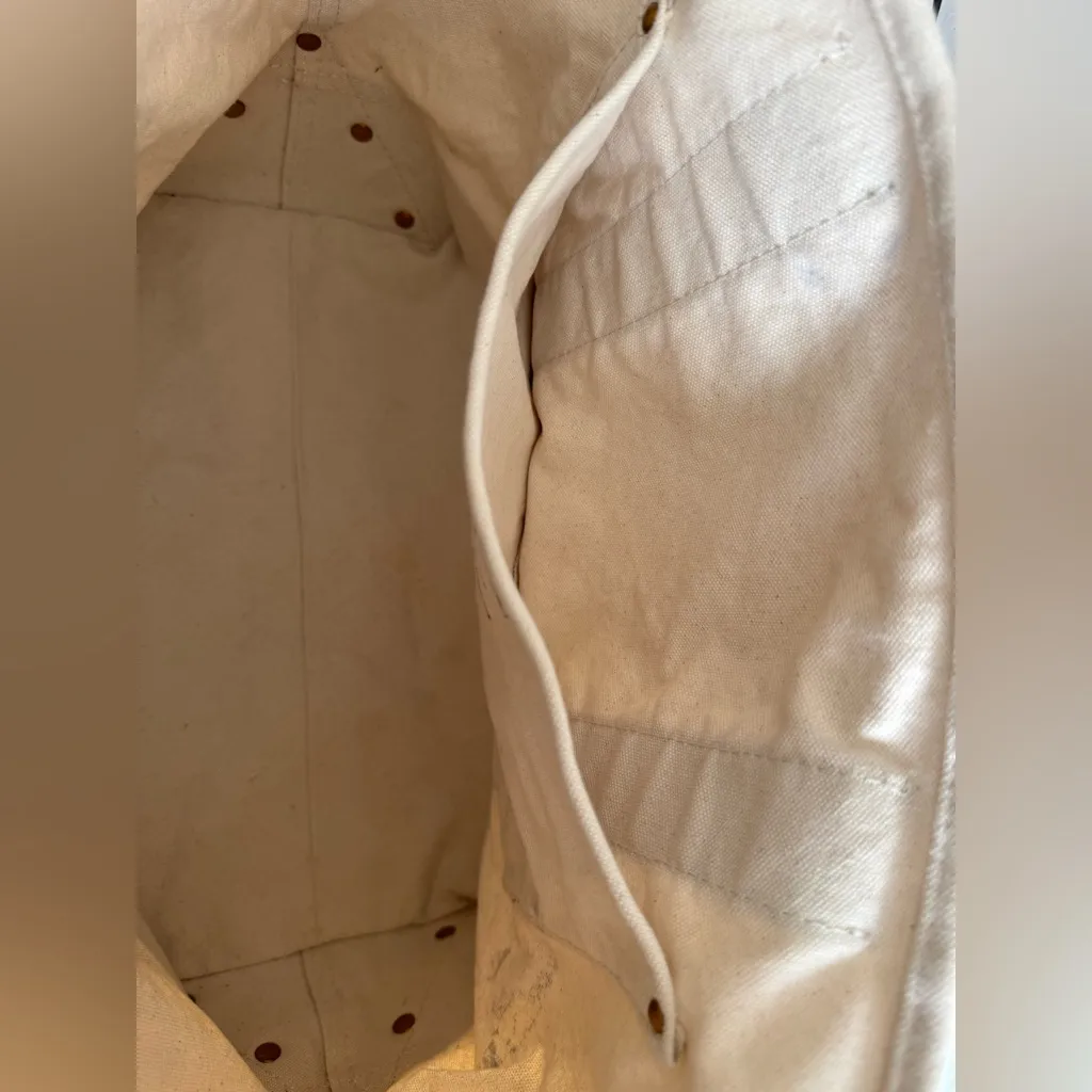 J.Crew Medium Montauk tote Natural / Blue - Image 14