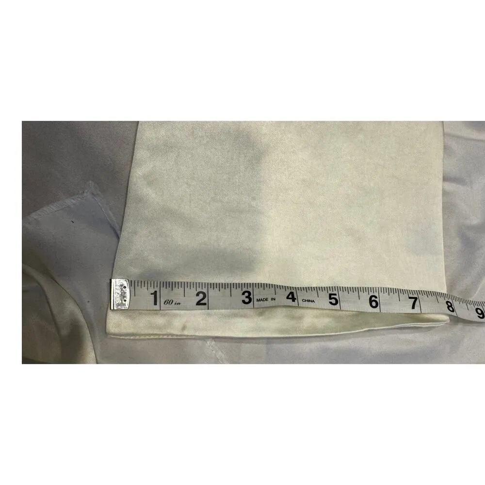 NWT MISHA Bianca Off Shoulder Long Sleeve Gown in Antique Ivory Size Large White - Image 14