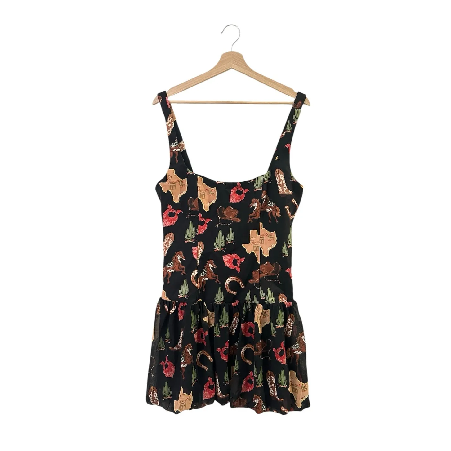 Show Me Your Mumu Marlow Mini Dress in Texas Hold Em L - Image 4